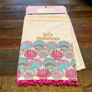 Simply Southern Let’s Shellebrate Kitchen Towel New in Package